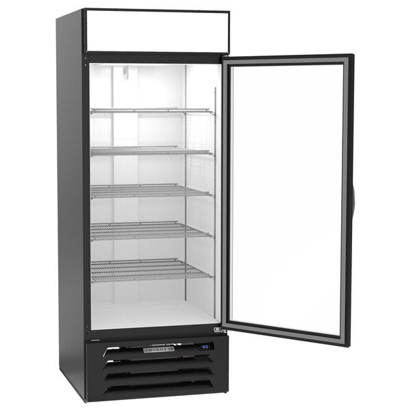 Scratch and Dent Beverage-Air MMR27HC-1-B-WINE MarketMax 30" Black Glass Door Wine Refrigerator