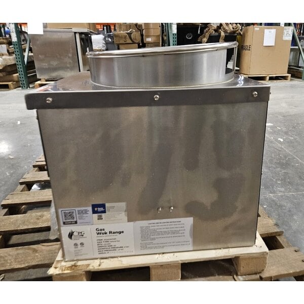 Scratch and Dent Cooking Performance Group WOKR16N Natural Gas Wok Range with 16" Ring - 125,000 BTU