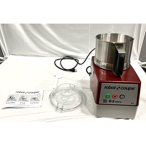Scratch and Dent Robot Coupe R2UB 3 Qt. / 3 Liter Stainless Steel Batch Bowl Food Processor - 1 hp