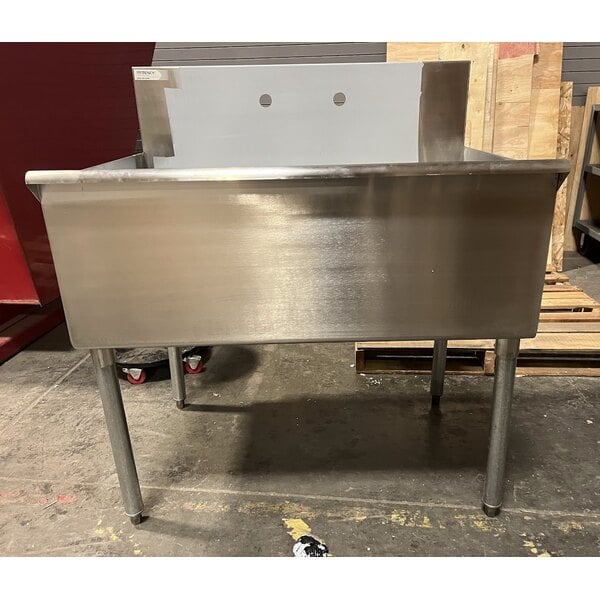 Scratch and Dent Regency 36" x 24" x 13" Utility Sink for (1) 8" Center Faucet