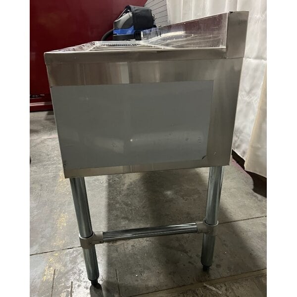 Scratch and Dent Regency 72" x 18 3/4" Three Bowl Underbar Sink with Two Large Drainboards