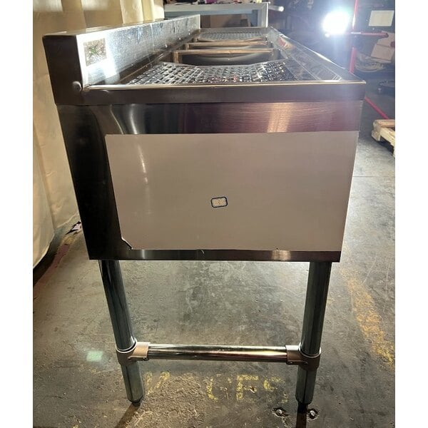 Scratch and Dent Regency 72" x 18 3/4" Three Bowl Underbar Sink with Two Large Drainboards