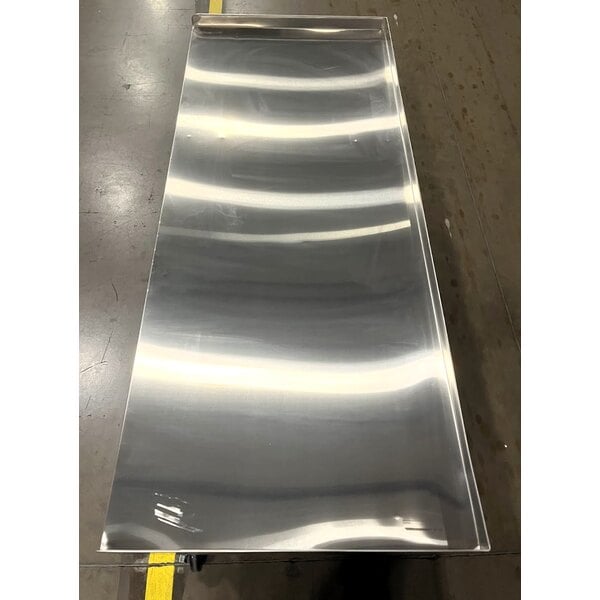 Scratch and Dent Regency 30" x 72" 16 Gauge Stainless Steel Equipment Stand with Galvanized Undershelf and Casters
