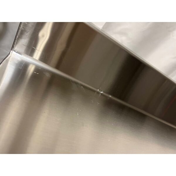 Scratch and Dent Regency Spec Line 30" x 60" 14 Gauge Stainless Steel Commercial Work Table with 4" Backsplash and Undershelf