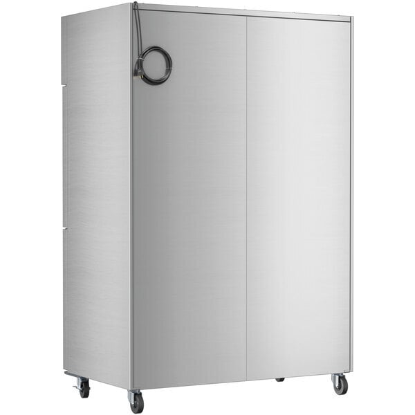 Scratch and Dent Avantco Z2-F4-KWMS 54" VersaHub WiFi-Enabled Solid Half Door Stainless Steel Reach-In Freezer