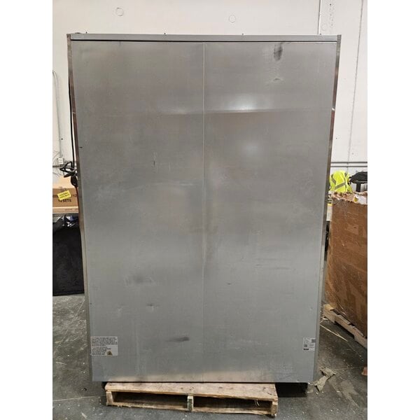 Scratch and Dent Avantco Z2-F4-KWMS 54" VersaHub WiFi-Enabled Solid Half Door Stainless Steel Reach-In Freezer