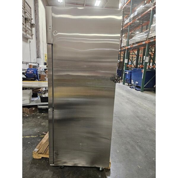 Scratch and Dent Avantco Z2-F4-KWMS 54" VersaHub WiFi-Enabled Solid Half Door Stainless Steel Reach-In Freezer