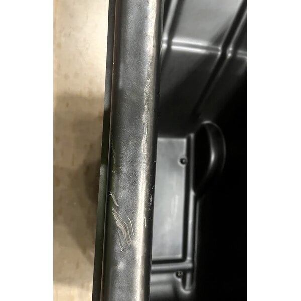 Scratch and Dent Lavex 1 Cubic Yard Black Standard-Duty Tilt Truck / Trash Cart (1250 lb. Capacity)