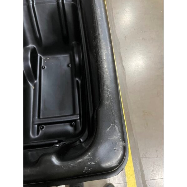 Scratch and Dent Lavex 1 Cubic Yard Black Standard-Duty Tilt Truck / Trash Cart (1250 lb. Capacity)