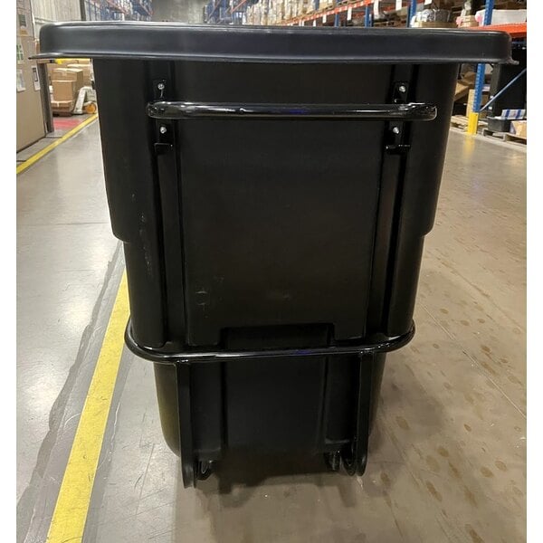 Scratch and Dent Lavex 1 Cubic Yard Black Standard-Duty Tilt Truck / Trash Cart (1250 lb. Capacity)