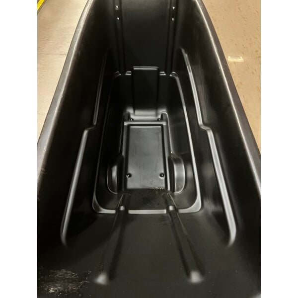 Scratch and Dent Lavex 1 Cubic Yard Black Standard-Duty Tilt Truck / Trash Cart (1250 lb. Capacity)