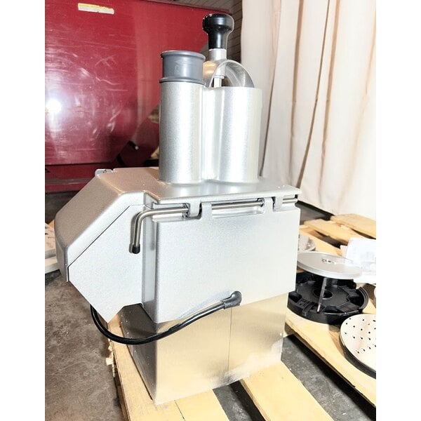 Scratch and Dent Robot Coupe CL50E Ultra Tex-Mex Dice Continuous Feed Food Processor with 6 Discs, Dice Cleaning, and Wall Holder Kits - 1 1/2 hp