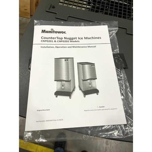 Scratch and Dent Manitowoc CNP0202A-161 16 1/4" Air Cooled Countertop Nugget Ice Maker / Water Dispenser - 20 lb. Bin with Sensor Dispensing - 115V