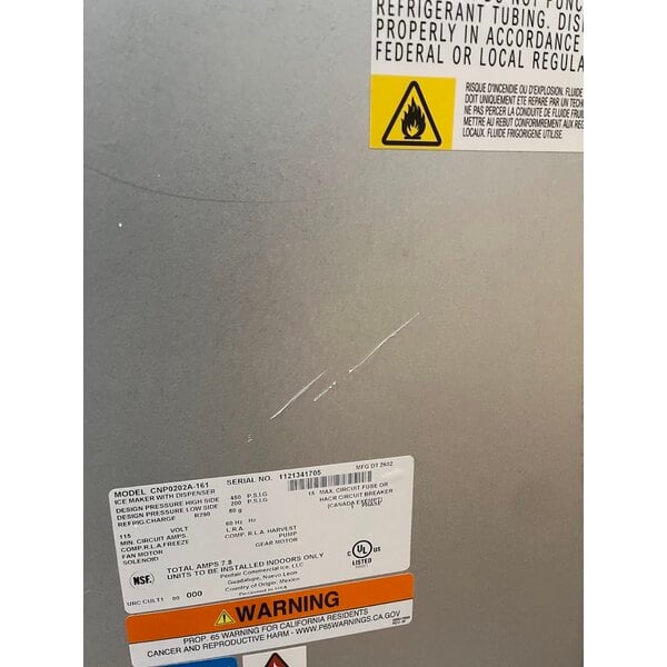 Scratch and Dent Manitowoc CNP0202A-161 16 1/4" Air Cooled Countertop Nugget Ice Maker / Water Dispenser - 20 lb. Bin with Sensor Dispensing - 115V
