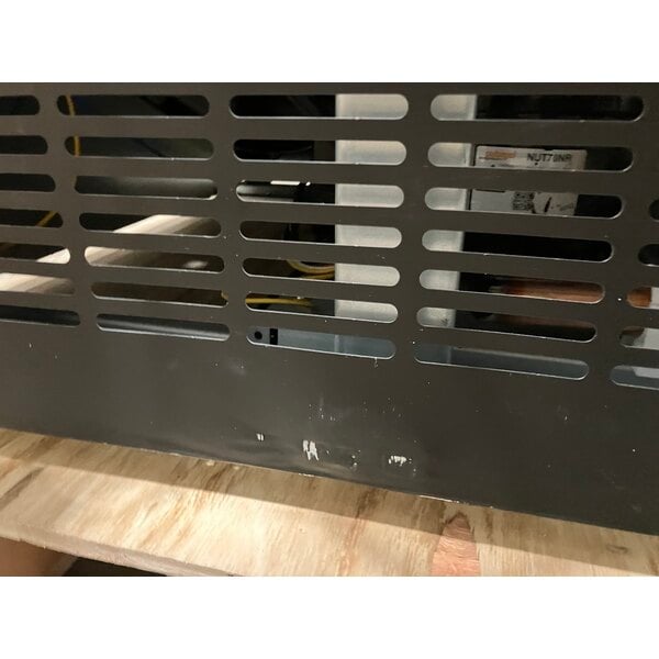 Scratch and Dent Avantco GDS-47-HC 53" Black Sliding Glass Door Merchandiser Refrigerator with LED Lighting