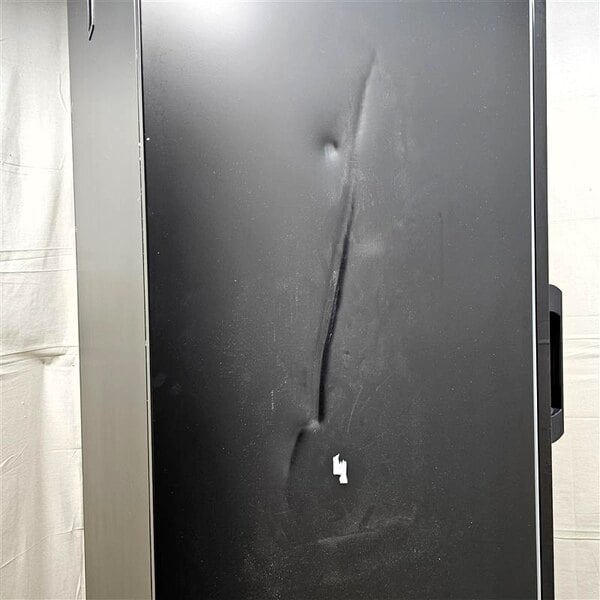 Scratch and Dent Avantco GDC-12F-HC 27" Black Swing Glass Door Merchandiser Freezer with LED Lighting