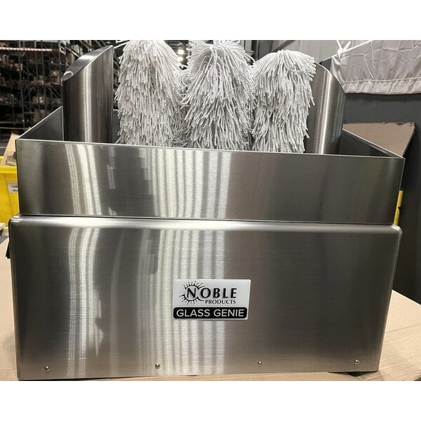 Scratch and Dent Noble Warewashing GP1600 Glass Genie Commercial Eight Brush Electric Glass Polisher - 120V, 1600W
