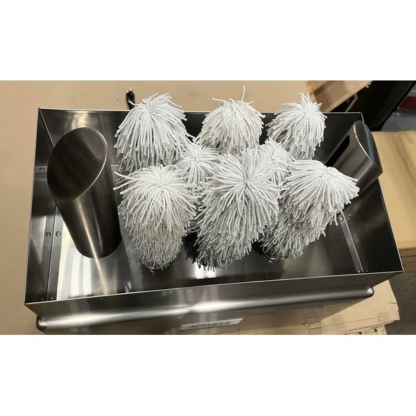 Scratch and Dent Noble Warewashing GP1600 Glass Genie Commercial Eight Brush Electric Glass Polisher - 120V, 1600W