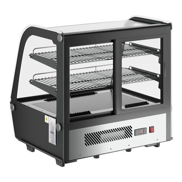 Scratch and Dent Avantco BCC-28-HC 27 1/2" Black Refrigerated Countertop Bakery Display Case with LED Lighting