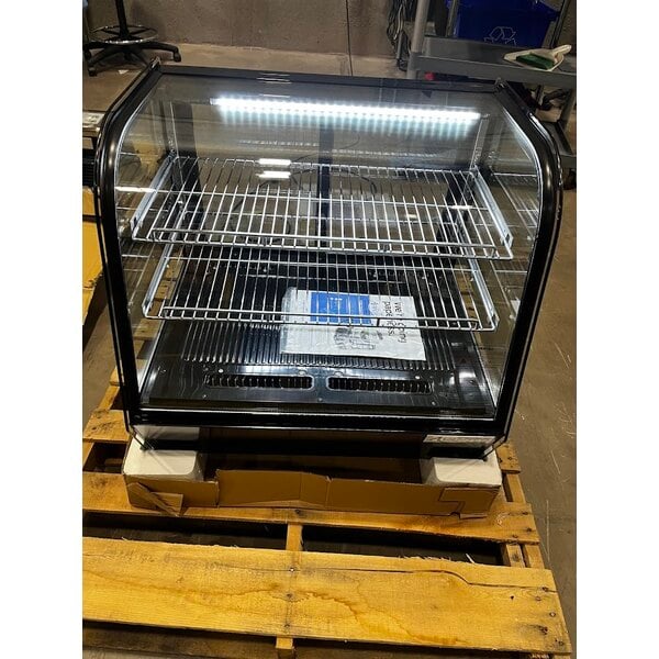 Scratch and Dent Avantco BCC-28-HC 27 1/2" Black Refrigerated Countertop Bakery Display Case with LED Lighting