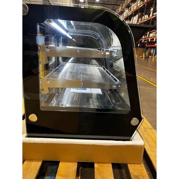 Scratch and Dent Avantco BCC-28-HC 27 1/2" Black Refrigerated Countertop Bakery Display Case with LED Lighting