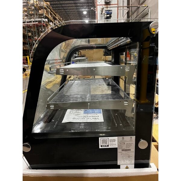 Scratch and Dent Avantco BCC-28-HC 27 1/2" Black Refrigerated Countertop Bakery Display Case with LED Lighting