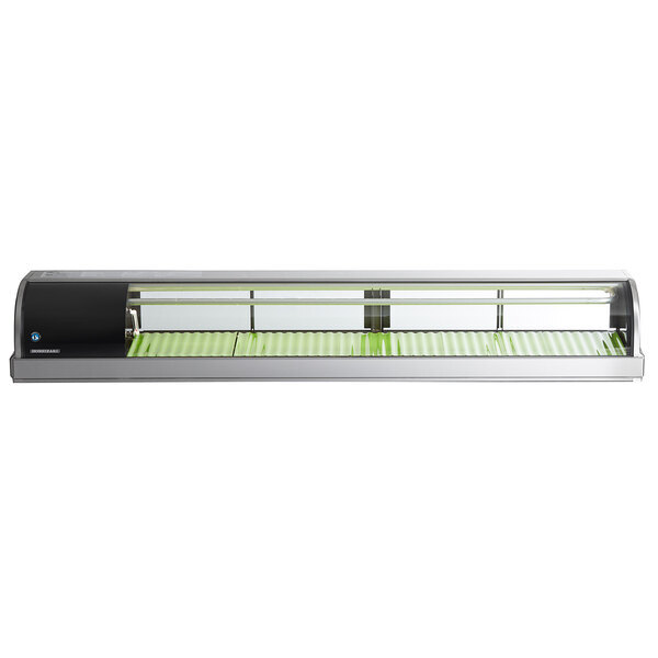 Scratch and Dent Hoshizaki HNC-180BA-L-SLH Curved Glass Refrigerated Sushi Display Case 71" - Left Side Compressor