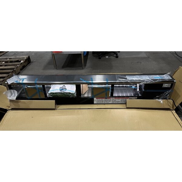 Scratch and Dent Hoshizaki HNC-180BA-L-SLH Curved Glass Refrigerated Sushi Display Case 71" - Left Side Compressor