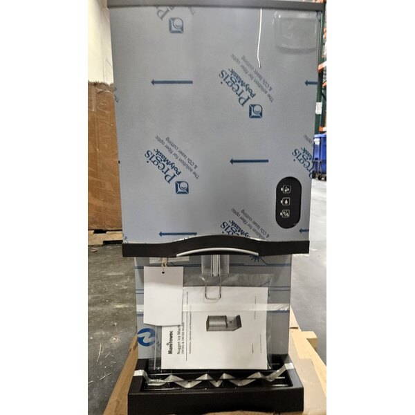 Scratch and Dent Manitowoc CNF0201A-L NEO 16 1/4" Air Cooled Countertop Nugget Ice Maker / Dispenser - 10 lb. Bin with Lever Dispensing - 115V