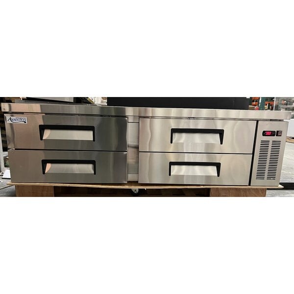 Scratch and Dent Avantco CBE-72-HC 72" 4 Drawer Refrigerated Chef Base