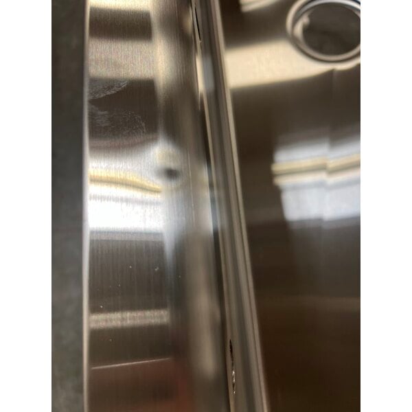 Scratch and Dent Regency 48" x 17 1/2" Hand Sink for (2) 8" Center Faucets
