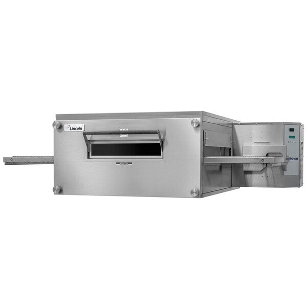 Scratch and Dent Lincoln 3240-000-N-K2302 Impinger 3240 Series FastBake Natural Gas Conveyor Oven, Bidirectional Operation - 115,000 BTU