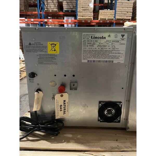 Scratch and Dent Lincoln 3240-000-N-K2302 Impinger 3240 Series FastBake Natural Gas Conveyor Oven, Bidirectional Operation - 115,000 BTU