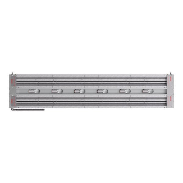 Scratch and Dent ServIt 72" Lighted Double Strip Warmer with Dual Toggle Controls - 120V, 2,740W