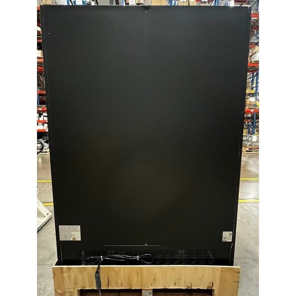 Scratch and Dent Avantco GDC-49-HC 53" Black Swing Glass Door Merchandiser Refrigerator with LED Lighting