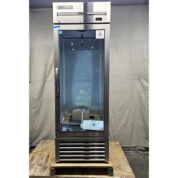Scratch and Dent True T-23G-HC~FGD01 27" One Section Glass Door Reach-In Refrigerator