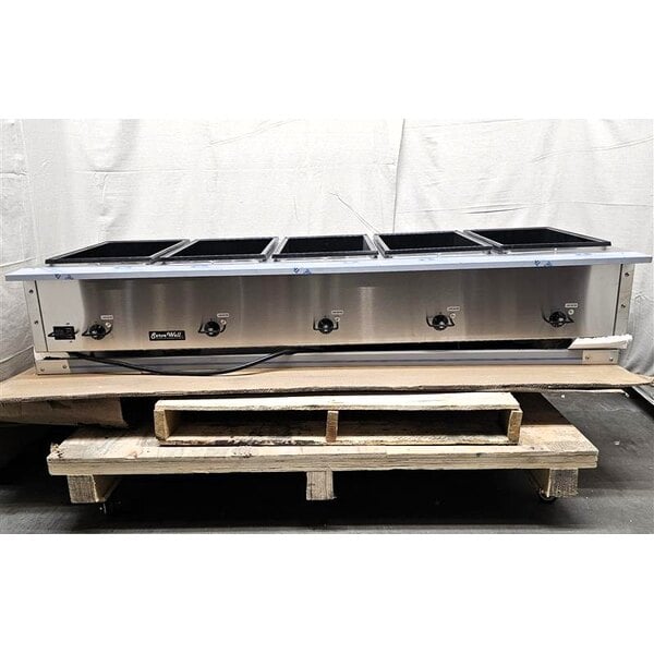 Scratch and Dent Vollrath 38215 ServeWell® SL Electric Five Pan Hot Food Table 120V - Sealed Well