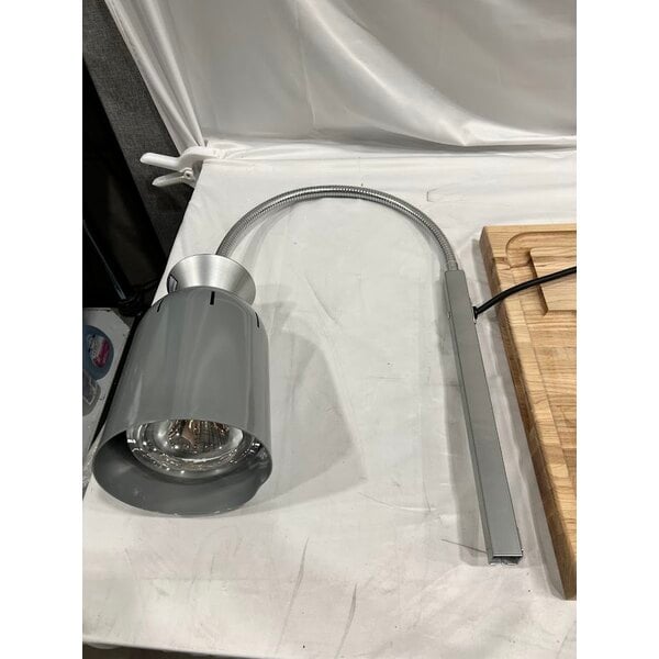 Scratch and Dent Nemco 6016 Single Bulb Carving Station with Wooden Base - 120V, 250W