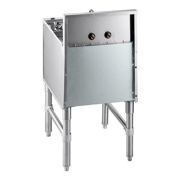 Scratch and Dent Advance Tabco PRCS-25-18 Prestige Series 25" x 18" Underbar Hand Sink with Glass Rinser and Dipper Well
