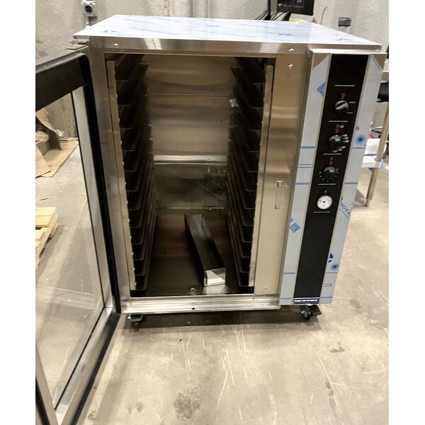Scratch and Dent Moffat USP85M12 Turbofan Full Size 12 Tray Electric Holding Cabinet / Proofer with Mechanical Controls - 110-120V