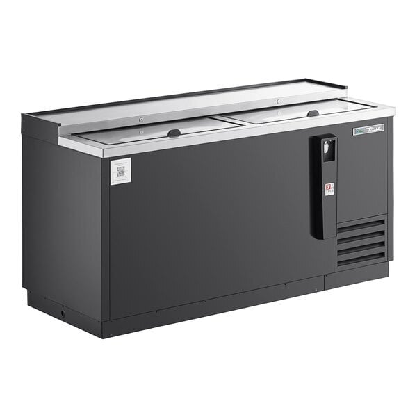 Scratch and Dent True TD-65-24-HC 64 1/2" Black Horizontal Bottle Cooler