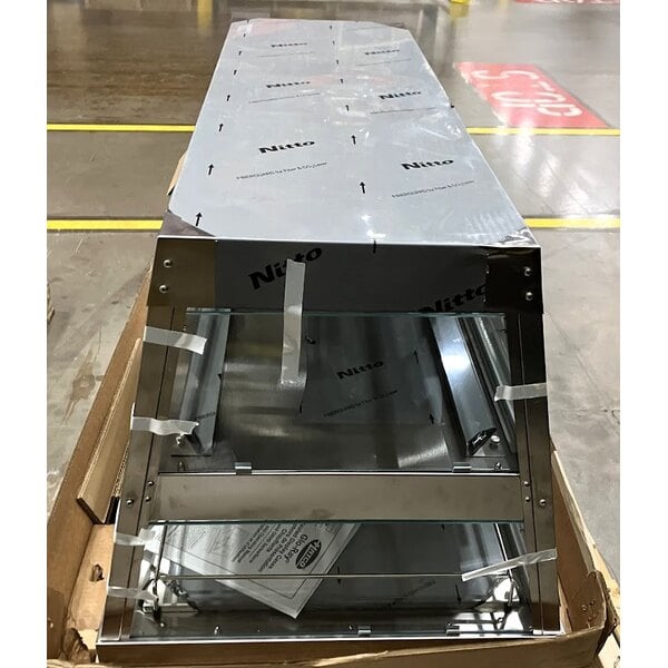 Scratch and Dent Hatco GRHD-3PD Stainless Steel Glo-Ray 45 1/2" Full Service Dual Shelf Merchandiser