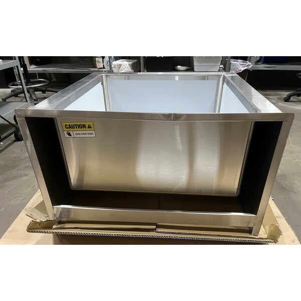 Scratch and Dent Regency 29" 16-Gauge Stainless Steel One Compartment Floor Mop Sink - 24" x 24" x 12" Bowl
