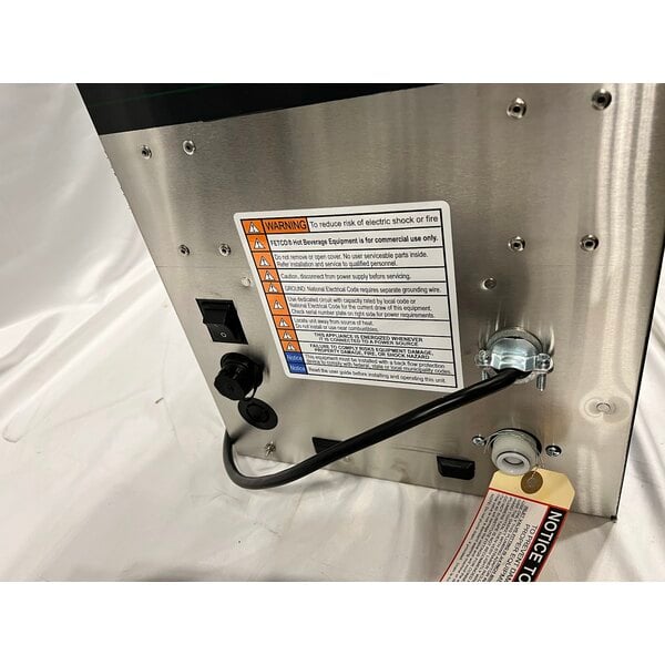 Scratch and Dent Fetco CBS-1231 Plus Series Single Automatic Digital Coffee Brewer With Plastic Brew Basket - 120V, 1500W