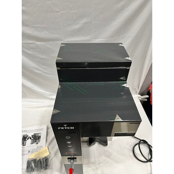 Scratch and Dent Fetco CBS-1231 Plus Series Single Automatic Digital Coffee Brewer With Plastic Brew Basket - 120V, 1500W
