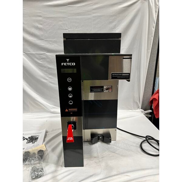 Scratch and Dent Fetco CBS-1231 Plus Series Single Automatic Digital Coffee Brewer With Plastic Brew Basket - 120V, 1500W