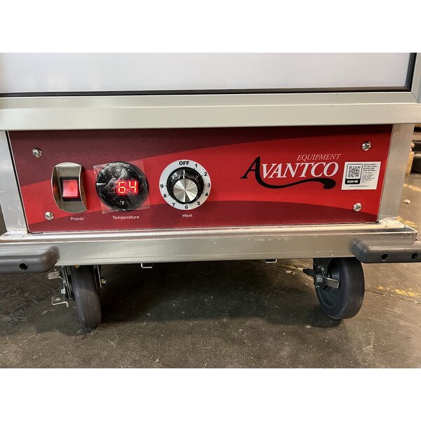 Scratch and Dent Avantco HTI-1836DC Full Size Insulated Heated Holding Cabinet with Clear Dutch Doors - 120V