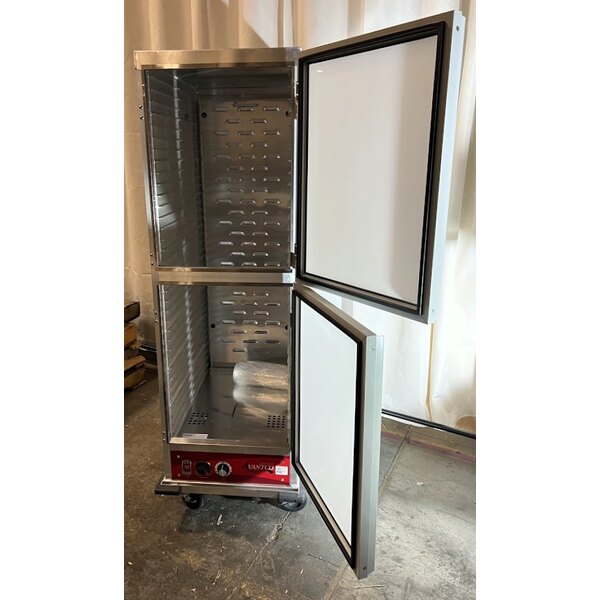 Scratch and Dent Avantco HTI-1836DC Full Size Insulated Heated Holding Cabinet with Clear Dutch Doors - 120V