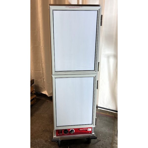 Scratch and Dent Avantco HTI-1836DC Full Size Insulated Heated Holding Cabinet with Clear Dutch Doors - 120V