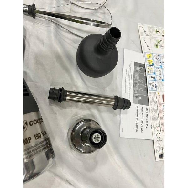 Scratch and Dent Robot Coupe MMP190 Combi Mini 8" Variable Speed Immersion Blender with 7" Whisk - 2/5 HP